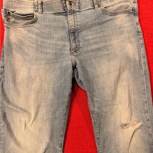 Lee Extreme Motion MVP Regular Fit Straight Leg Jeans 42x30 Light Wash men’s